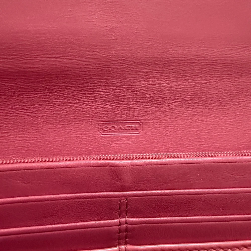 Coach Coral Patent Leather Wallet - Picture 10 of 12